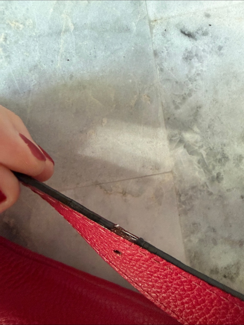 Coach Red Burgundy Leather Crossbody Bag - Picture 8 of 16